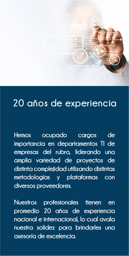 20 años de experiencia